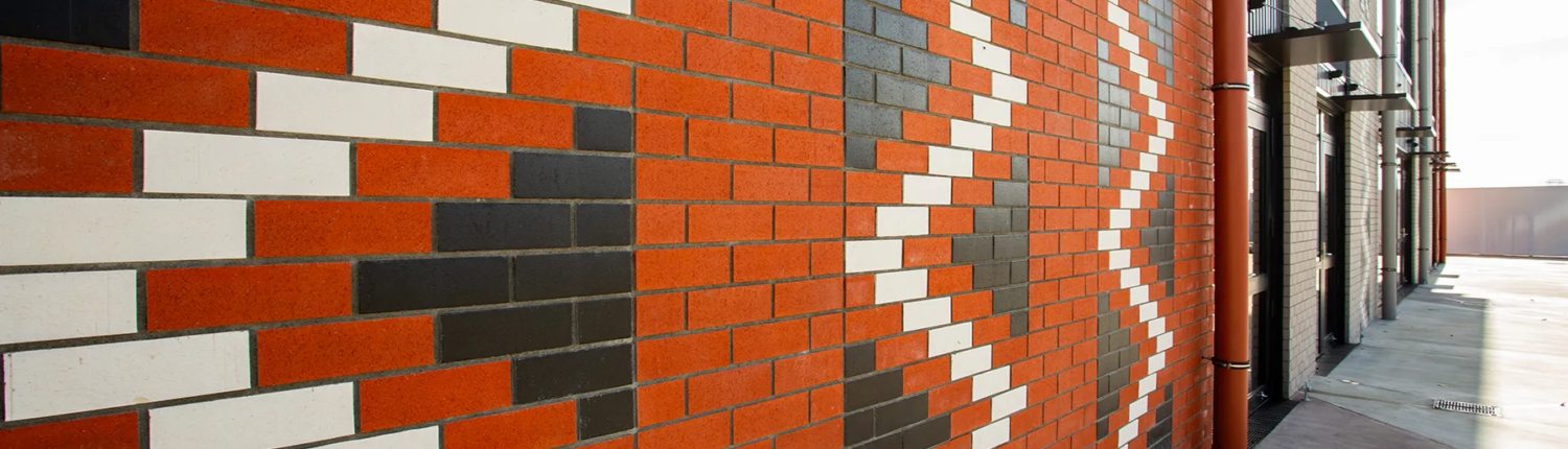 Chapel Downs Junior College Abstract Chapel Downs Junior College Brickwork Pattern on building